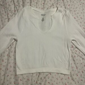 basic white long sleeve